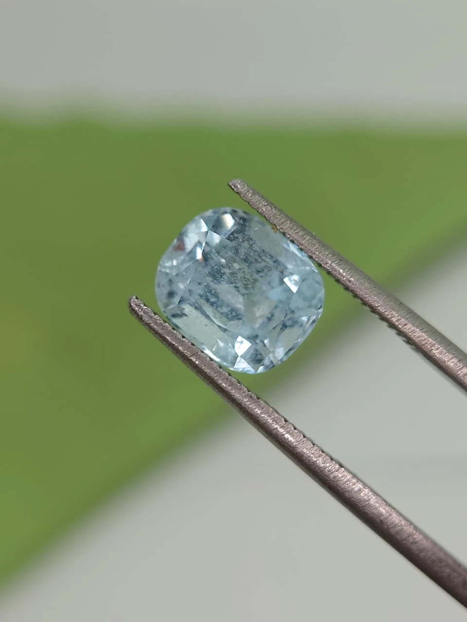 2.1ct Natural Cushion Faceted Aquamarrine from Pakistan — view 5